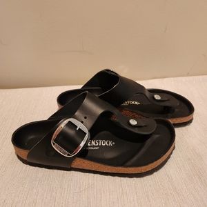 Birkenstock Gizeh big buckle leather thong sandal size 38